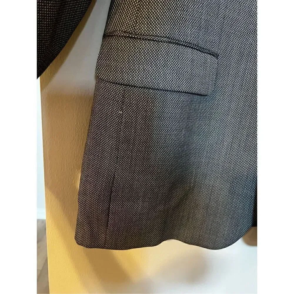 Calvin Klein Men’s Size 40L Sport Coat Grey Blazer Suit Jacker Three Button
